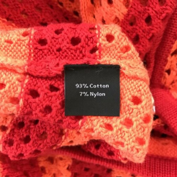 Rondina Crochet Striped Zipper Cardigan Sweater - Picture 5 of 7